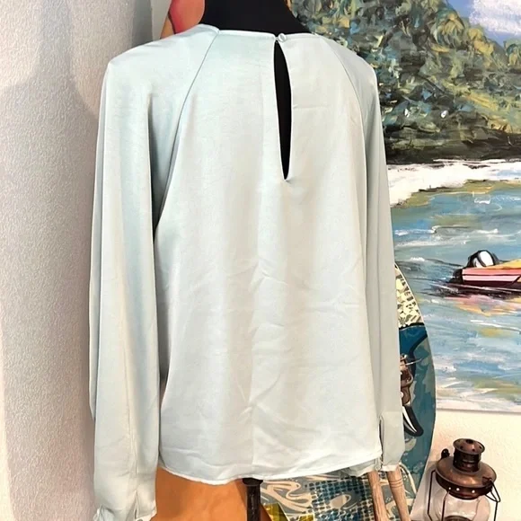 Prologue,Fabulous Sleeves, Celery Green Beauty, Square-Princess Neckline, EUC,XL - Picture 5 of 11